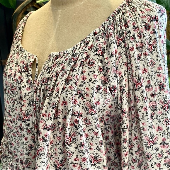 Denim & Supply Rl Boho Peasant Ruffle Top - Picture 11 of 15